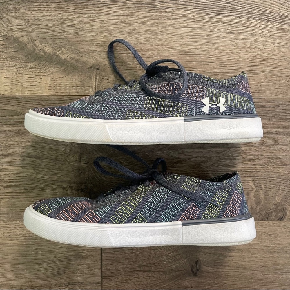 Under Armour Kickit2 Word Mark 4.5 Big Kids Sneakers - Picture 4 of 9